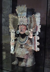 Quemador de incienso en forma de la diosa del maíz Xilonen, Tláhuac, período Posclásico Tardío