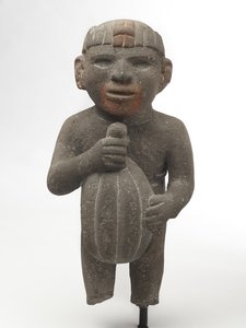 Hombre cargando una vaina de cacao, 1440-1521