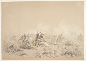 Escena de guerra de B. Bachmann Hohmann