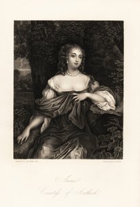 Retrato de Anne Carnegie, condesa de Southesk, esposa de James Carnegie, antes Lady Anne Hamilton, famosa por su relación con el duque de York, c de B. Holl
