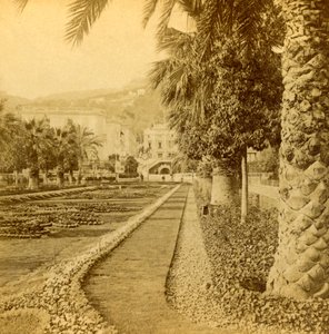 Monte Carlo, vista desde el Casino, 1897 de B. W. Kilburn