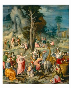 La Recolección del Maná de Bacchiacca