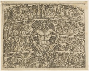 El Infierno según Dante, de los frescos del Campo Santo en Pisa de Baccio Baldini