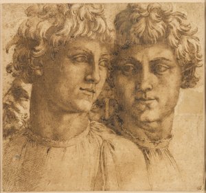 Dos Estudios de la Cabeza de un Joven
