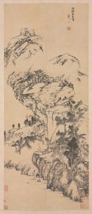 Paisaje después de Guo Zhongshu de Bada Shanren