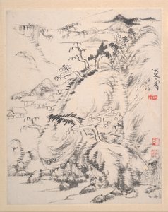 Álbum de paisajes, fechado en 1699 de Bada Shanren