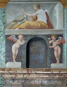 La Sala de las Perspectivas (detalle del nicho trompe l