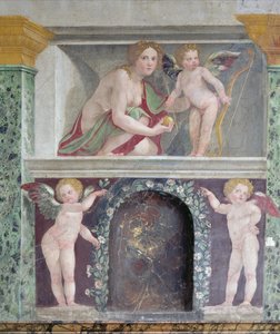 La Sala de las Perspectivas (detalle del nicho trompe l
