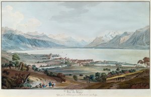 Vista de Vevey de Balthasar Anton Dunker