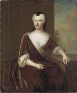 Retrato de Albertina Federica de Baden-Durlach de Balthasar Denner