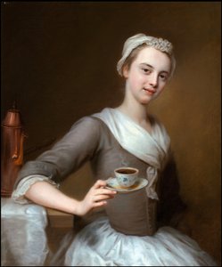 Rococó: Ofreciendo una taza de café