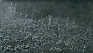El paseo de María Teresa en la colina de la coronación en Pressburg el 25 de junio de 1741