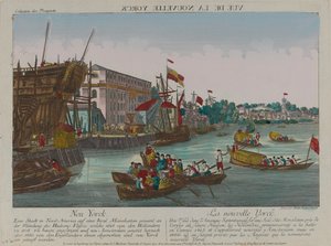 Vista de Nueva York, circa 1776 de Balthasar Friedrich Leizelt