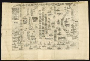 La batalla de Lepanto el 7 de octubre de 1571, 1571 de Balthasar Jenichen