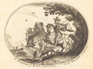 San Jorge y el dragón de Balthasar Moncornet