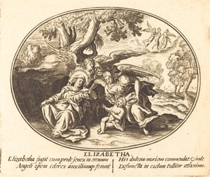 La huida de Santa Isabel con el niño San Juan de Balthasar Moncornet