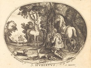 La Visión de San Huberto de Balthasar Moncornet