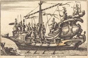 Atalata Condoti da Diana de Balthasar Moncornet after Remigio Cantagallina