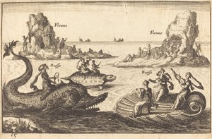 Diosas en el río de Balthasar Moncornet after Remigio Cantagallina