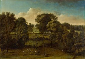 Studley Royal, Yorkshire (óleo sobre lienzo) de Balthasar Nebot