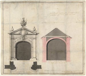 Diseño para una Puerta de la Ciudad en Tréveris de Balthasar Neumann