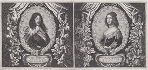 Luis XIII y Ana de Austria de Balthazar Moncornet and Pierre Mariette I