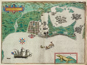 Mapa de Cartagena de Baptista Boazio