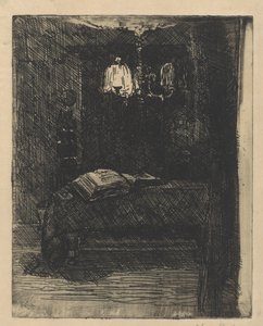 Mesa con libro abierto de Barbara Elisabeth van Houten (signed by artist)