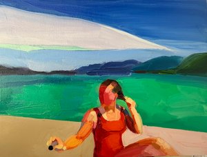 No hay días perdidos, 2023 (óleo sobre lienzo) de Barbara Hoogeweegen