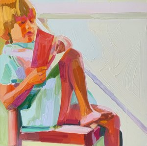 Sin título 7, 2021 (óleo sobre lienzo) de Barbara Hoogeweegen