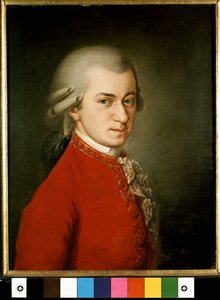 Retrato de Wolfgang Amadeus Mozart (1756-1791) de Barbara Krafft