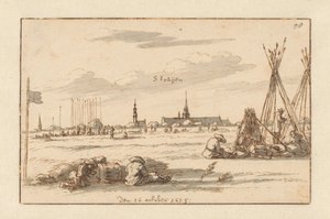 Campamento del ejército de Willem III cerca de Sint-Truiden, Limburgo