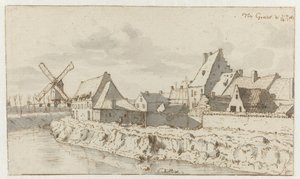 Vista de la tumba, Brabante Septentrional de Barend Klotz (attributed to)