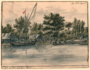 Vista del barrio de Willem III cerca de Bodegraven de Barend Klotz (possibly)