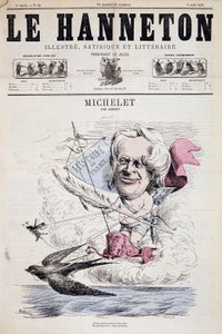 Caricatura de Jules Michelet - por Gedeon en “Le Hanneton” 08/08/1867