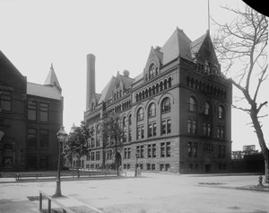 Armour Institute, Chicago, Illinois, EE.UU., c.1892 (foto en b/n) de Barnes and Crosby