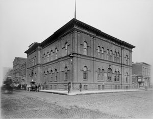 Estación de policía de Harrison Street, Chicago, Illinois, EE.UU., c.1900 de Barnes and Crosby