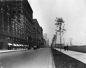 Avenida Michigan, Chicago, Illinois, EE.UU., c.1905 de Barnes and Crosby
