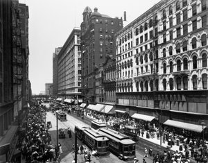 State Street, Chicago, Illinois, EE.UU., c.1907 de Barnes and Crosby