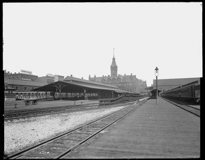Estación Wells Street, Chicago, Illinois, EE.UU., c.1905 de Barnes and Crosby