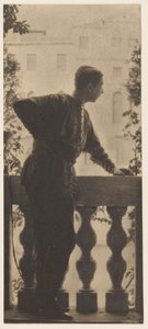 [Autorretrato] / [Adolf de Meyer en el balcón del Palazzo Balbi-Valier, Venecia, Italia]