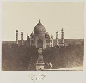 Agra, El Taj, vista general de Baron Alexis de La Grange