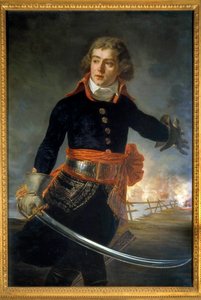 Campaña de Italia (1796-1797): “Retrato de Louis Alexandre Berthier (1753-1815), Príncipe de Neuchatel, Mariscal de Francia (representado en el Puente de Lodi el 10/05/1796)” Pintura de Antoine Jean Gros (1771-1835) 1796. Boissy Saint Léger