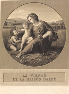 La Madonna Alba de Baron Auguste Gaspard Louis Desnoyers after Raphael