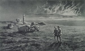 Las Pierres Sottes, ilustración para Leyendas Rústicas de George Sand (1804-76) 1858 de Maurice Sand