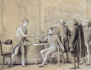 La firma del Concordato entre Francia y la Santa Sede, 15 de julio de 1801 de Baron François Pascal Simon Gérard