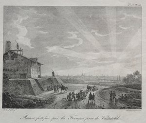 Campaña Española: Un Edificio Fortificado por los Franceses cerca de Valladolid de Baron Louis Albert Guillain Bacler d