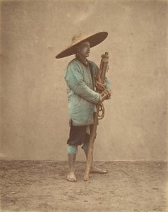[Hombre chino con sombrero], 1870s