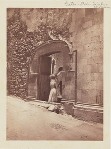[Mujer entrando por la puerta] de Baron Wilhelm von Gloeden