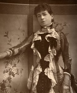 Actriz británica Lady Monckton en Jim the Penman, 1886